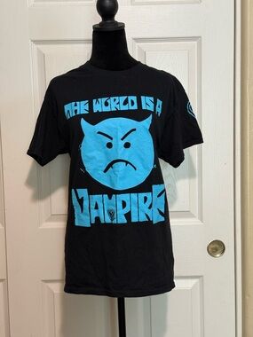Smashing Pumpkins Black & Blue Graphic Tee - The World Is A Vampire